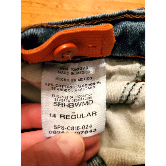 Wrangler Boys 14 Regular Straight Leg Red Label Adjustable Waist - Picture 4 of 9